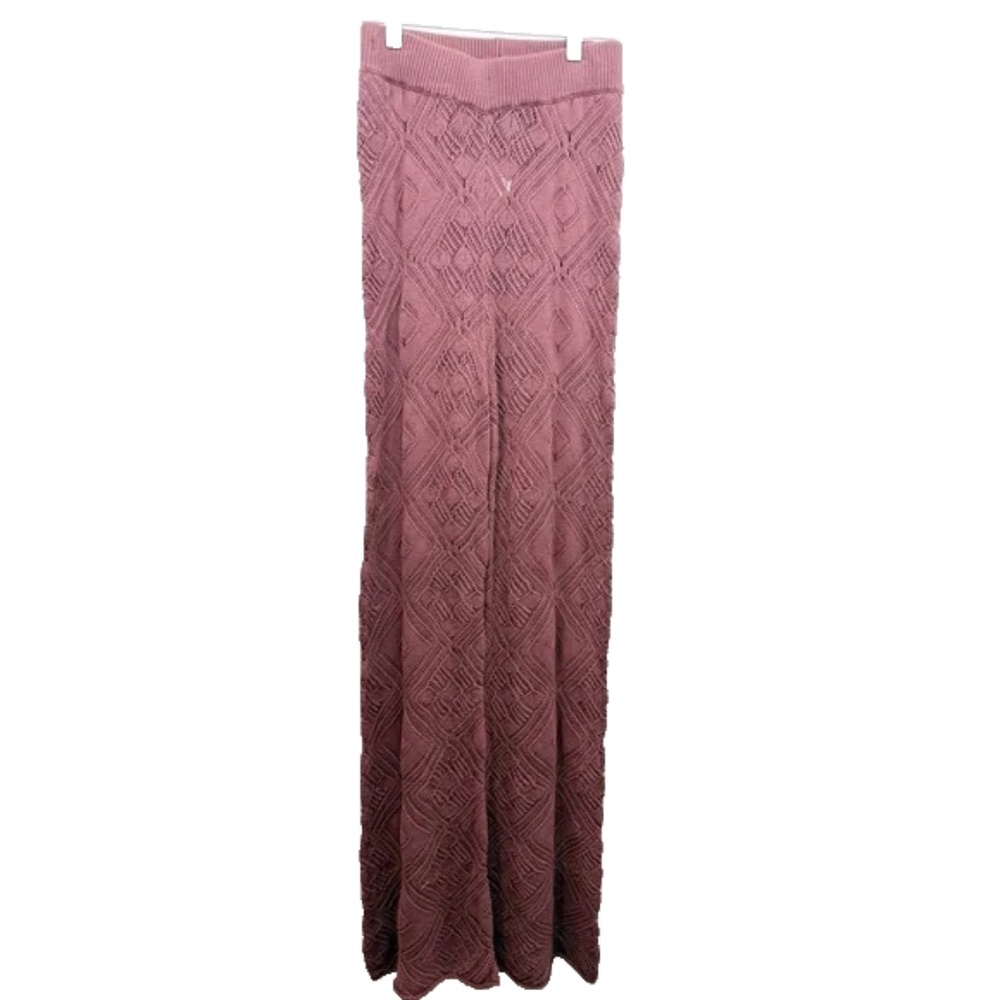 Free People FP Beach Brown Crochet High Rise Pant Size XS NWOT